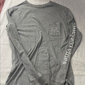 Vineyard Vines Gray Long Sleeve Tee